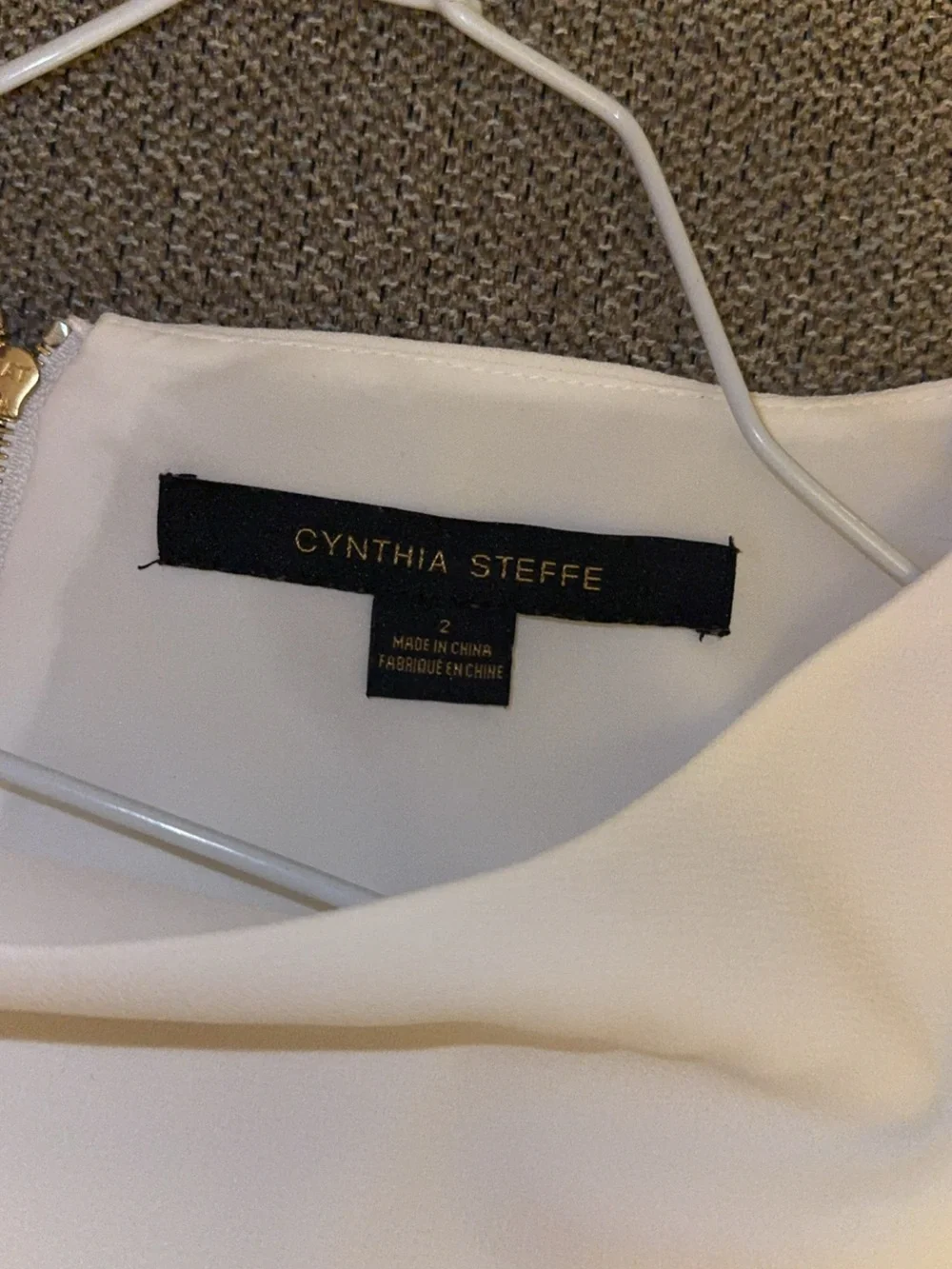 Cynthia Steffe White Bell-Sleeve Mini Dress